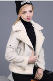 Jacket Suede Women Motorcycle Coats