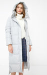 Jacket women Rabbit fur hooded long