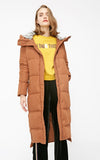 Jacket women Rabbit fur hooded long