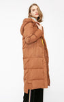 Jacket women Rabbit fur hooded long