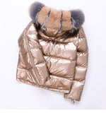 fur collar short jacket women