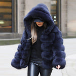 Jacket Luxury Womens Fox Fur