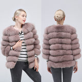 Natural fox fur jacket Vest stylish