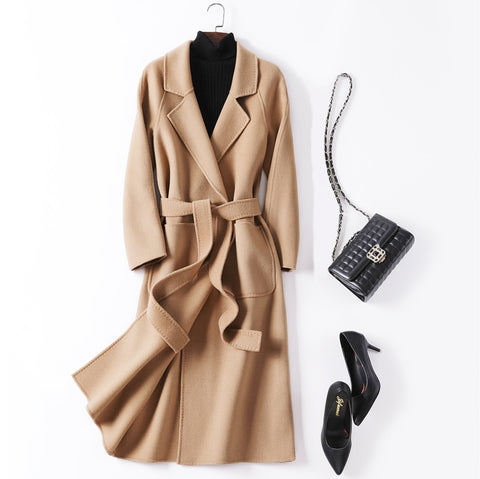 New Women Cashmere Coat High Street