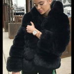 Fluffy Fur Coat Fleece Long Sleeve