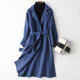 Women Cashmere Blend Long Coats