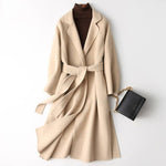 Women Cashmere Blend Long Coats