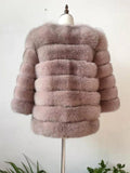 Natural fox fur jacket Vest stylish